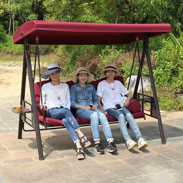 3 сиденье для взрослых мебель навес висит открытый сад патио гамак кресло качели кровать для продажи