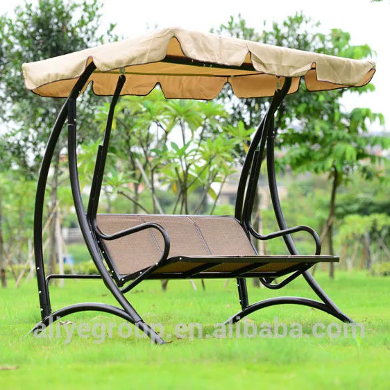3-х местное на открытом воздухе подвесное кресло-качели для взрослых с навесом